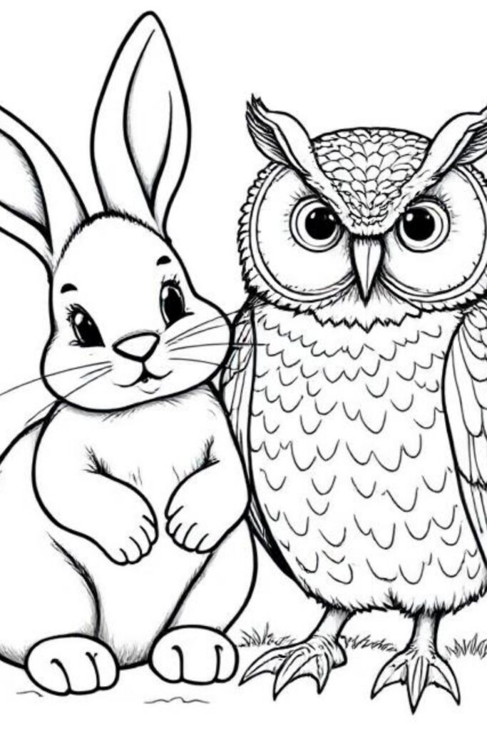 Bunny Coloring Pages (20)