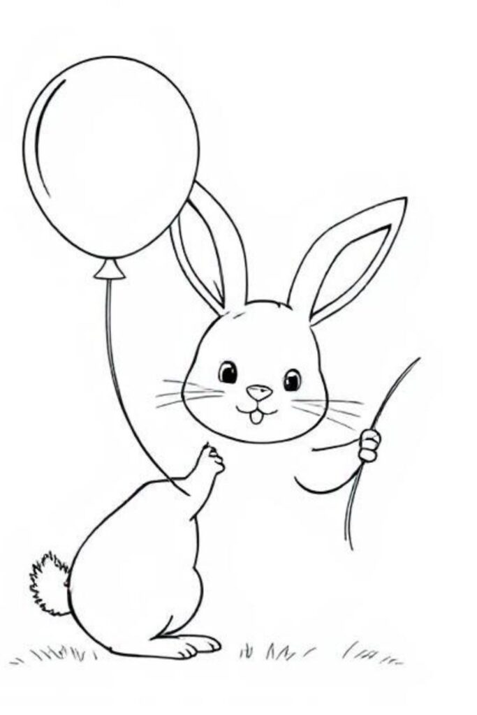Bunny Coloring Pages (5)