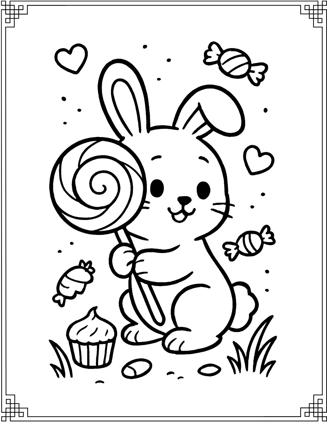 Bunny with Lollipop