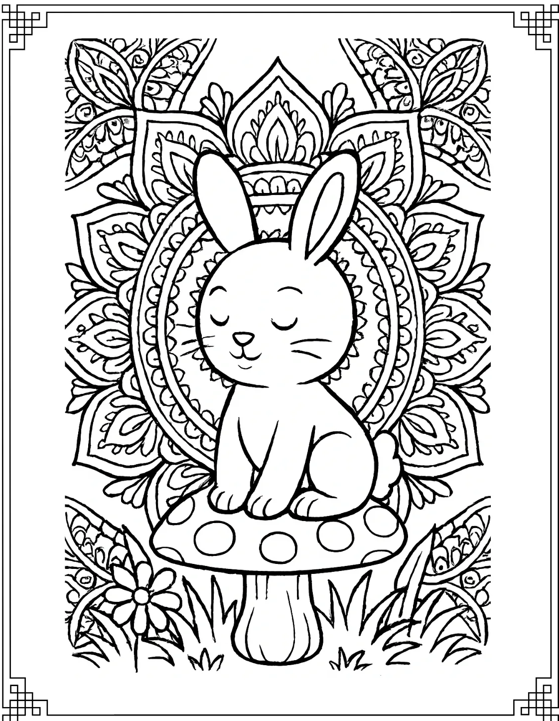 Bunny with Mandala