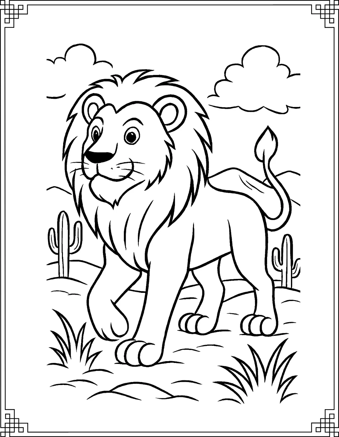 Desert Walking Lion
