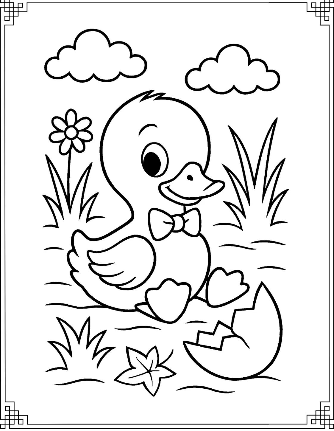 Duckling with Bow Tie
