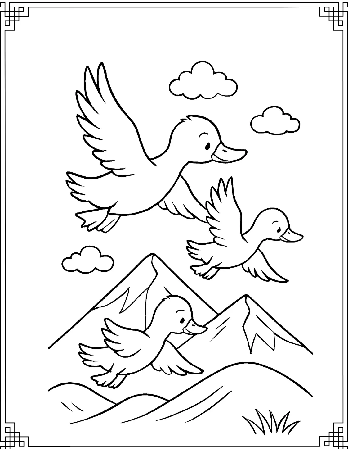 Ducks Over Mountains
