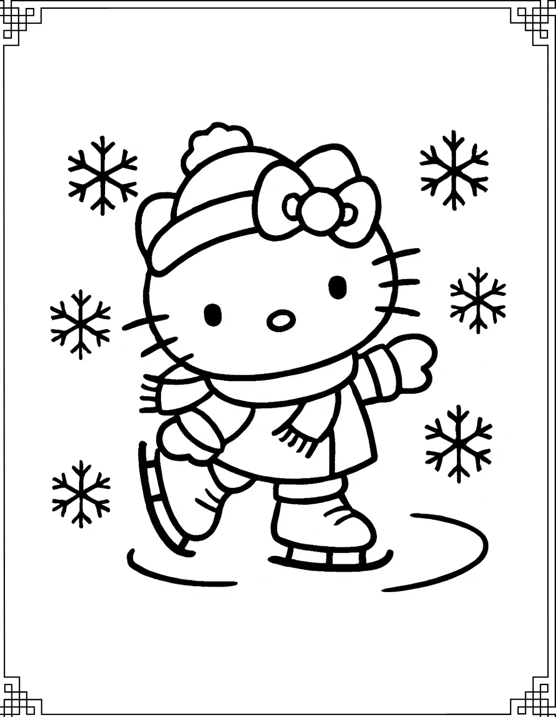 Hello Kitty Ice Skating
