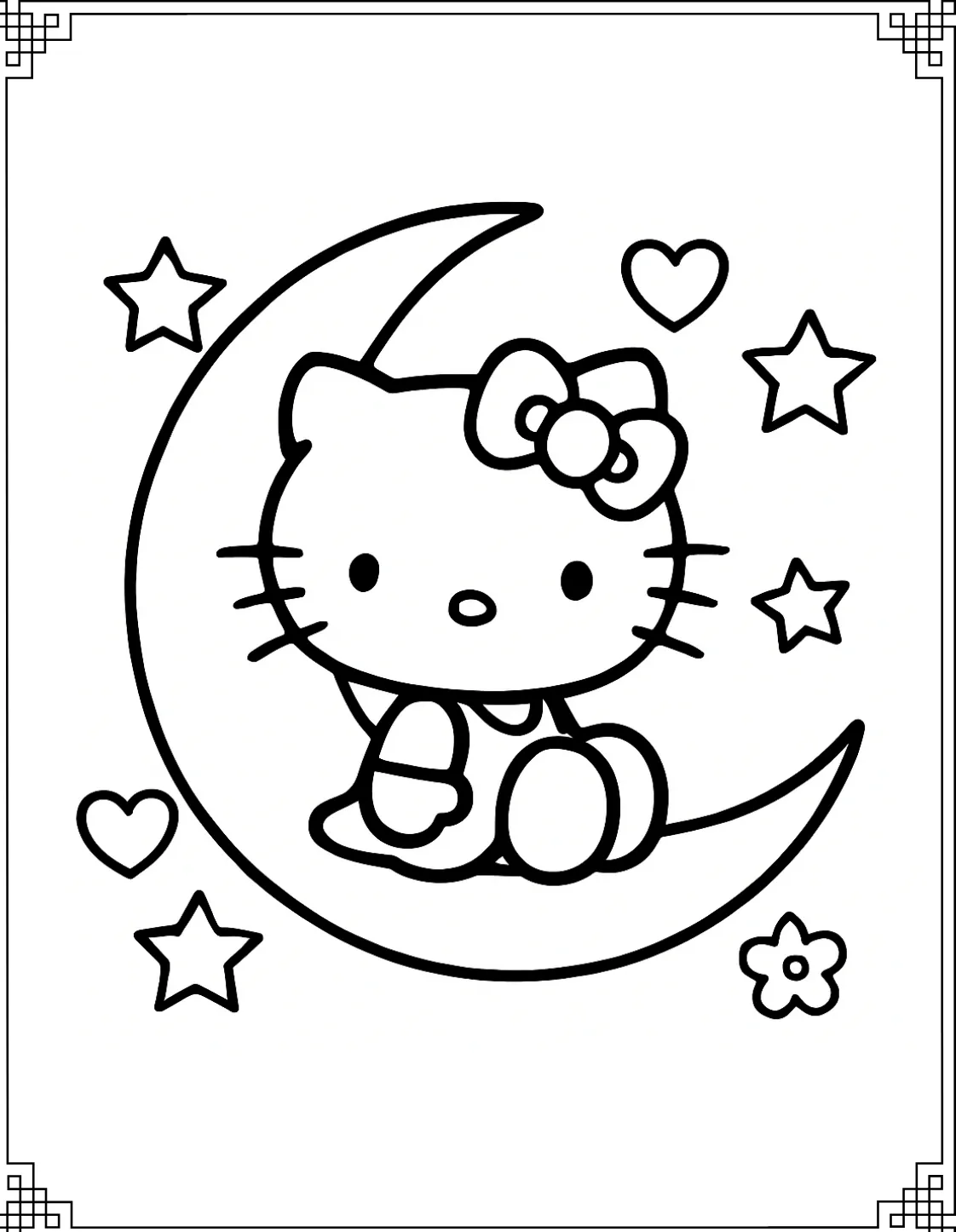 Hello Kitty on the Moon
