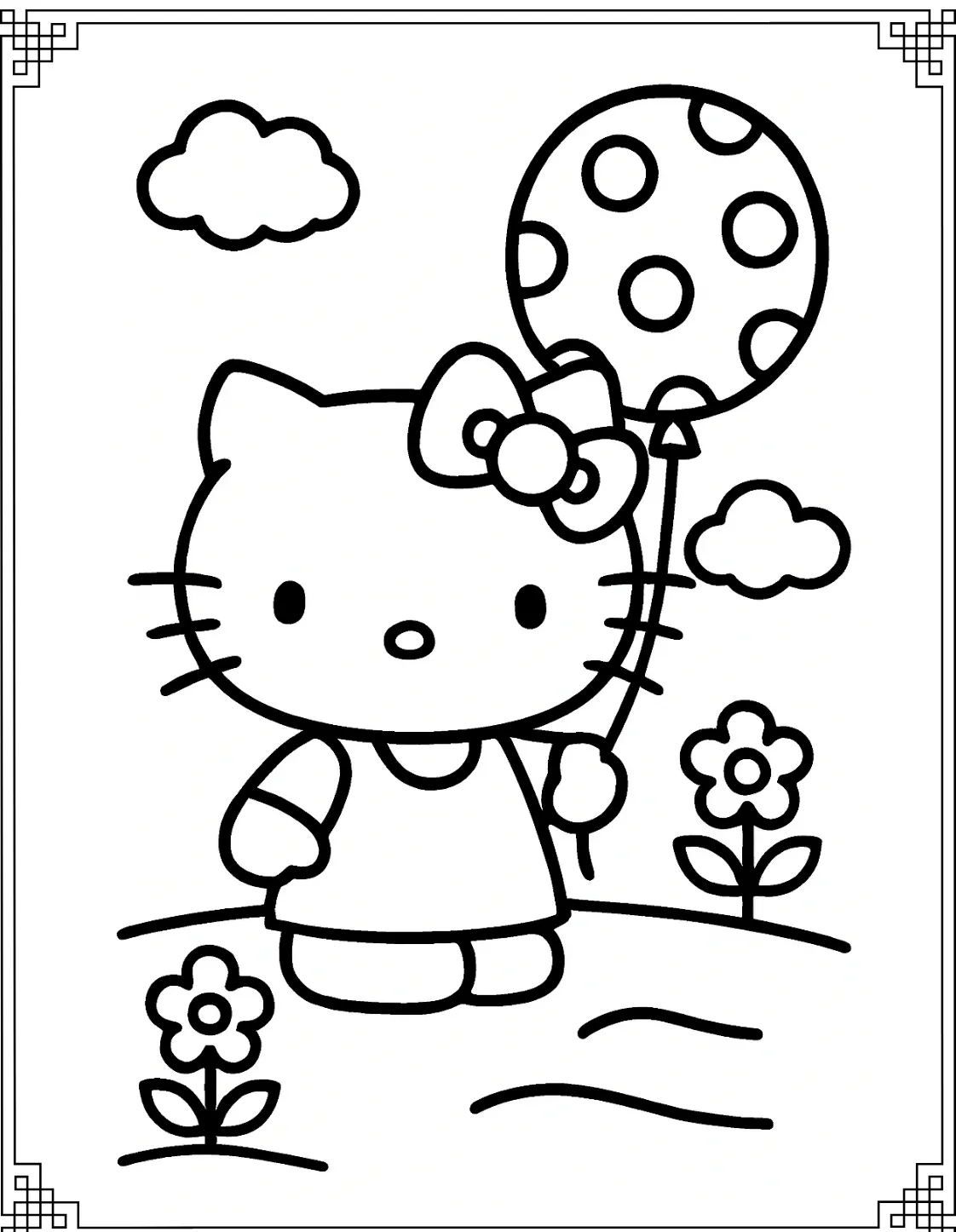 Hello Kitty with Balloon
