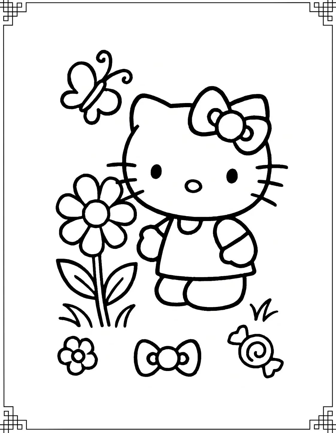 Hello Kitty with Butterfly