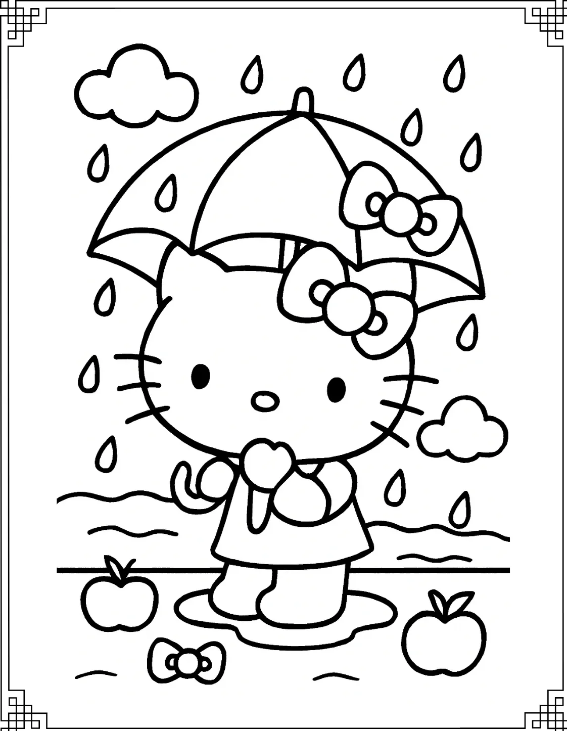Hello Kitty with Umbrella
