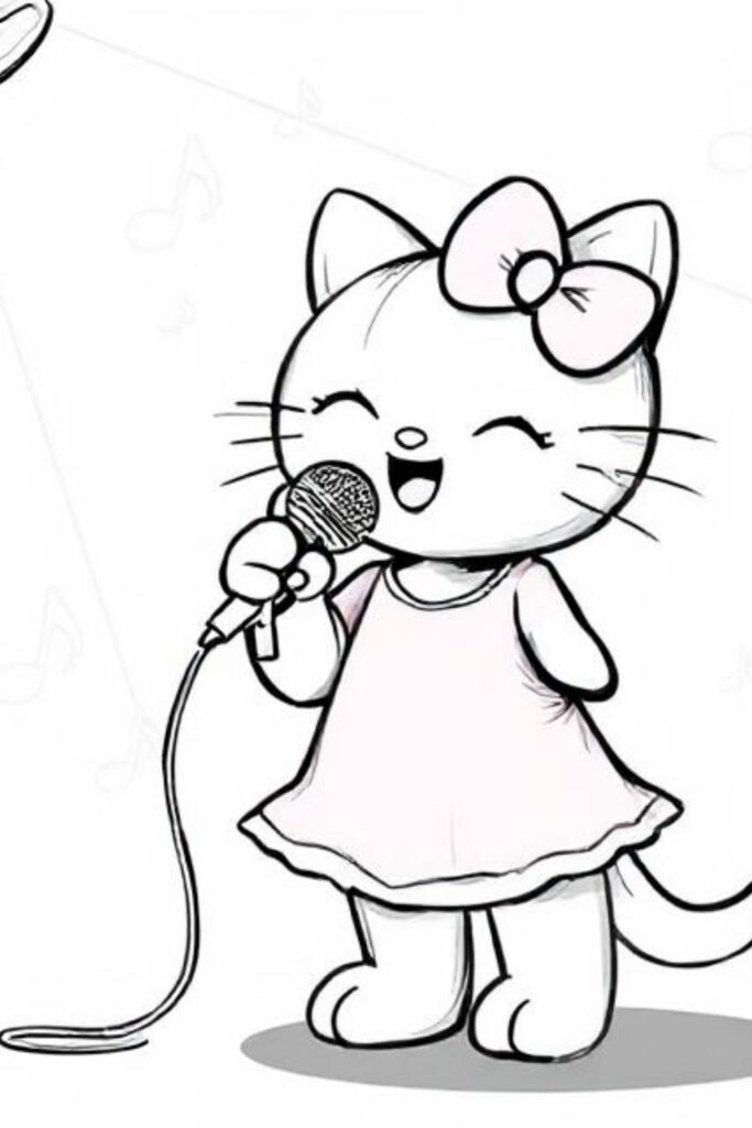 Kitty Coloring Pages