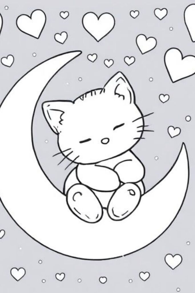 Kitty Coloring Pages