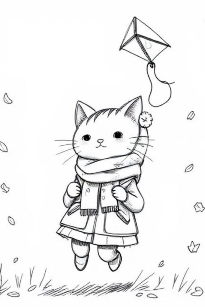 Kitty Coloring Pages