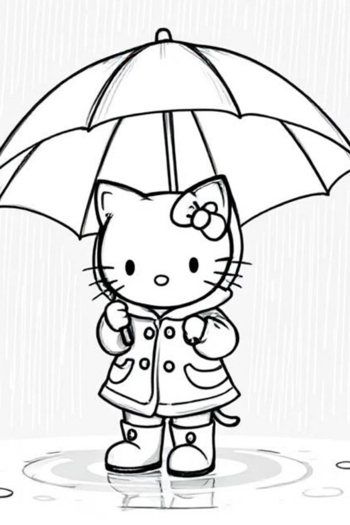 Kitty Coloring Pages