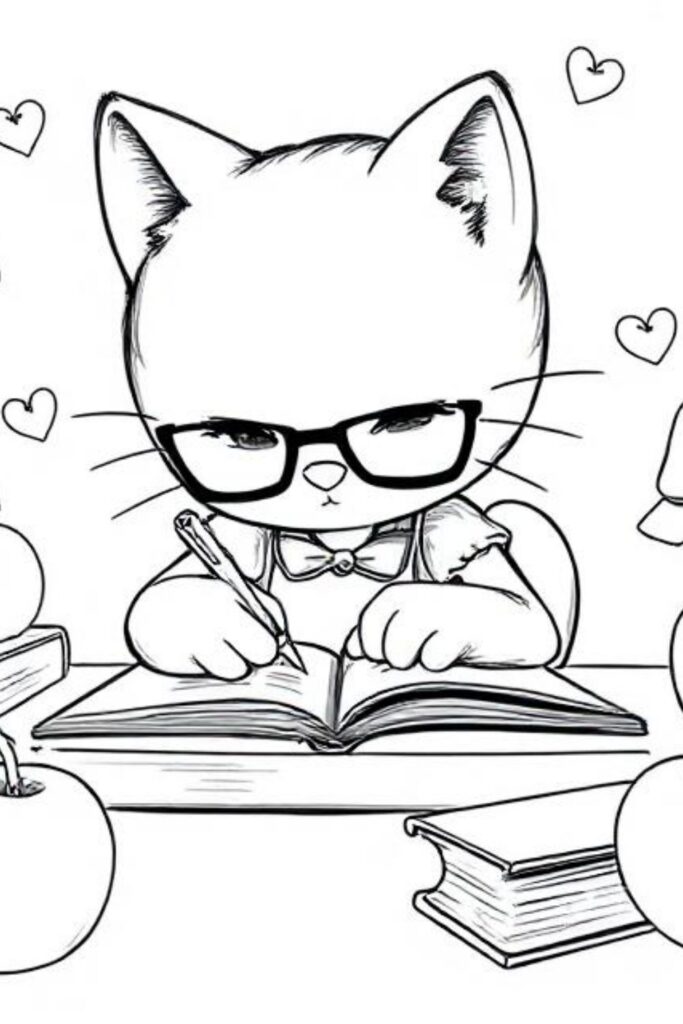 Kitty Coloring Pages