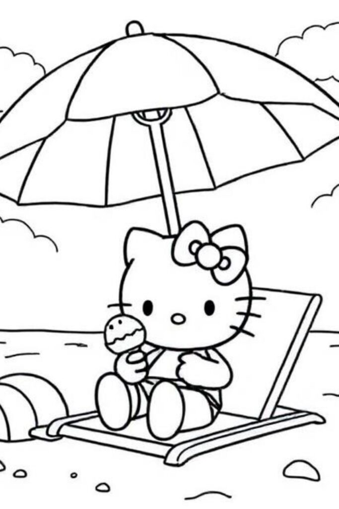 Kitty Coloring Pages