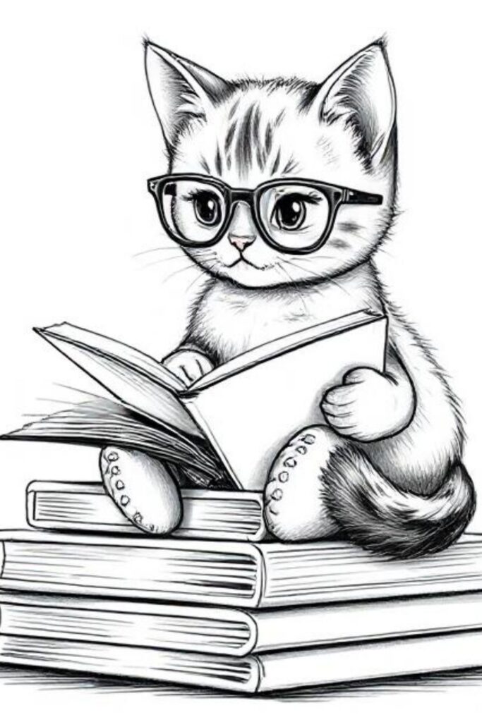 Kitty Coloring Pages