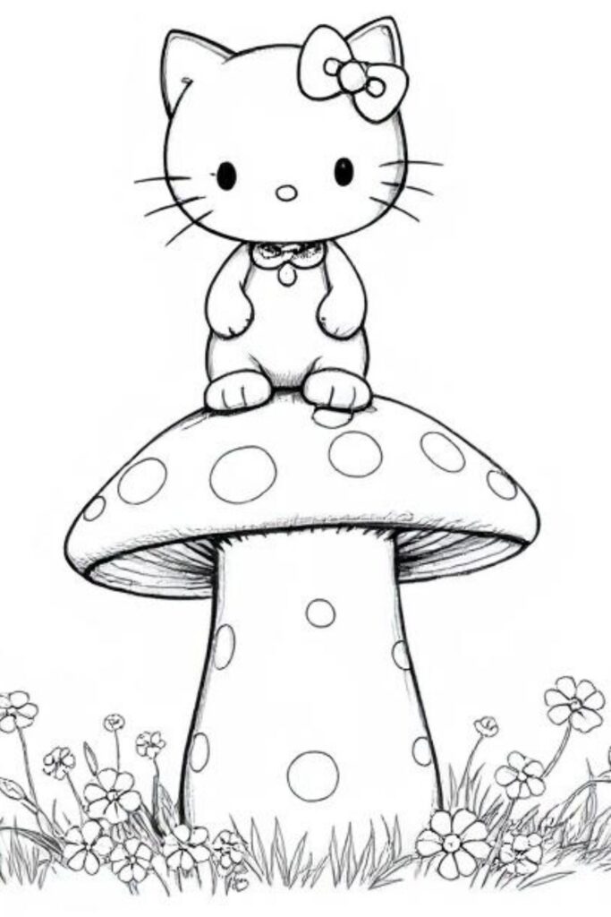 Kitty Coloring Pages