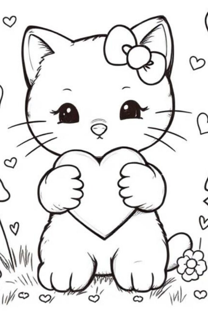 Kitty Coloring Pages