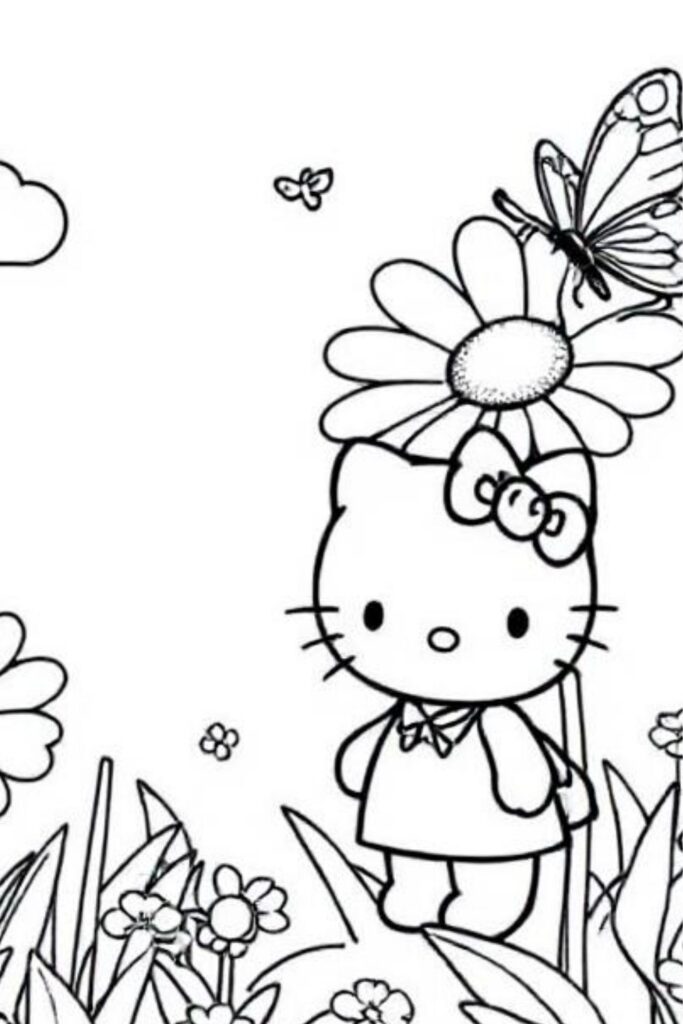 Kitty Coloring Pages