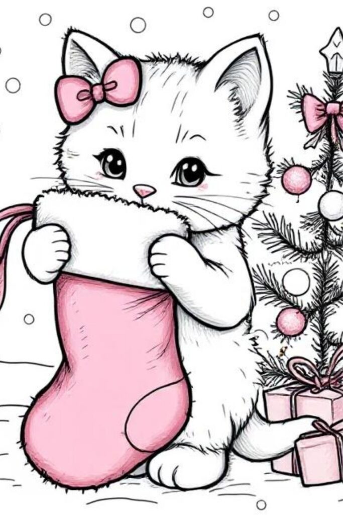 Kitty Coloring Pages (28)