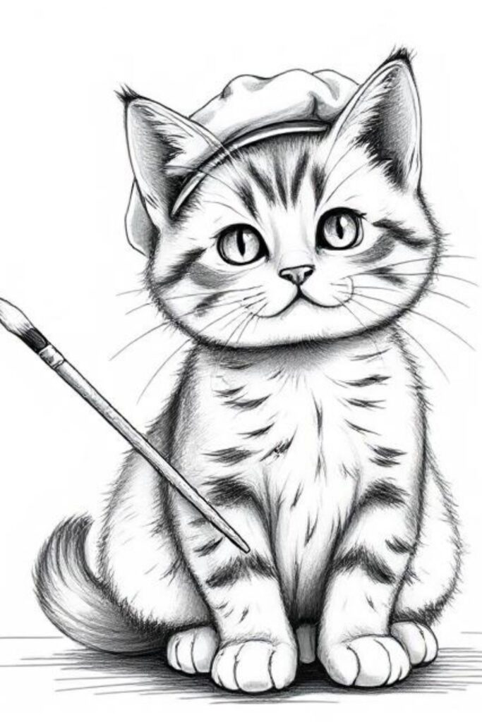 Kitty Coloring Pages