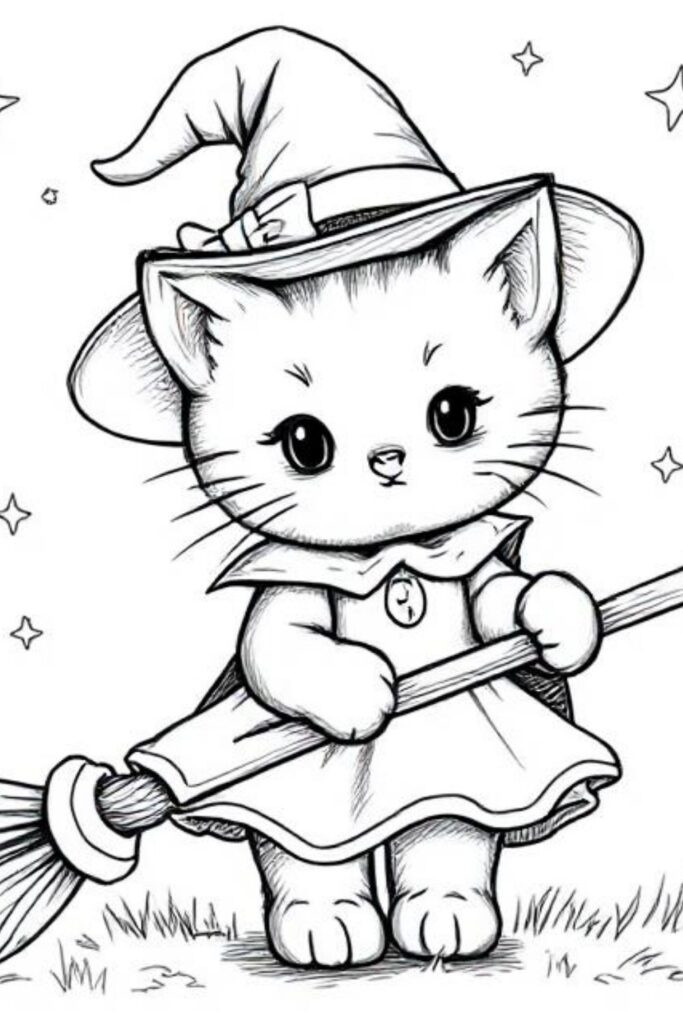 Kitty Coloring Pages (32)