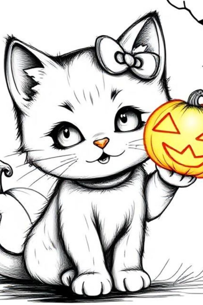 Kitty Coloring Pages