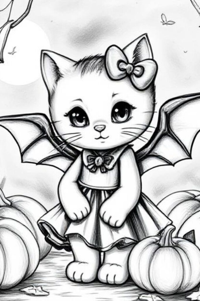 Kitty Coloring Pages
