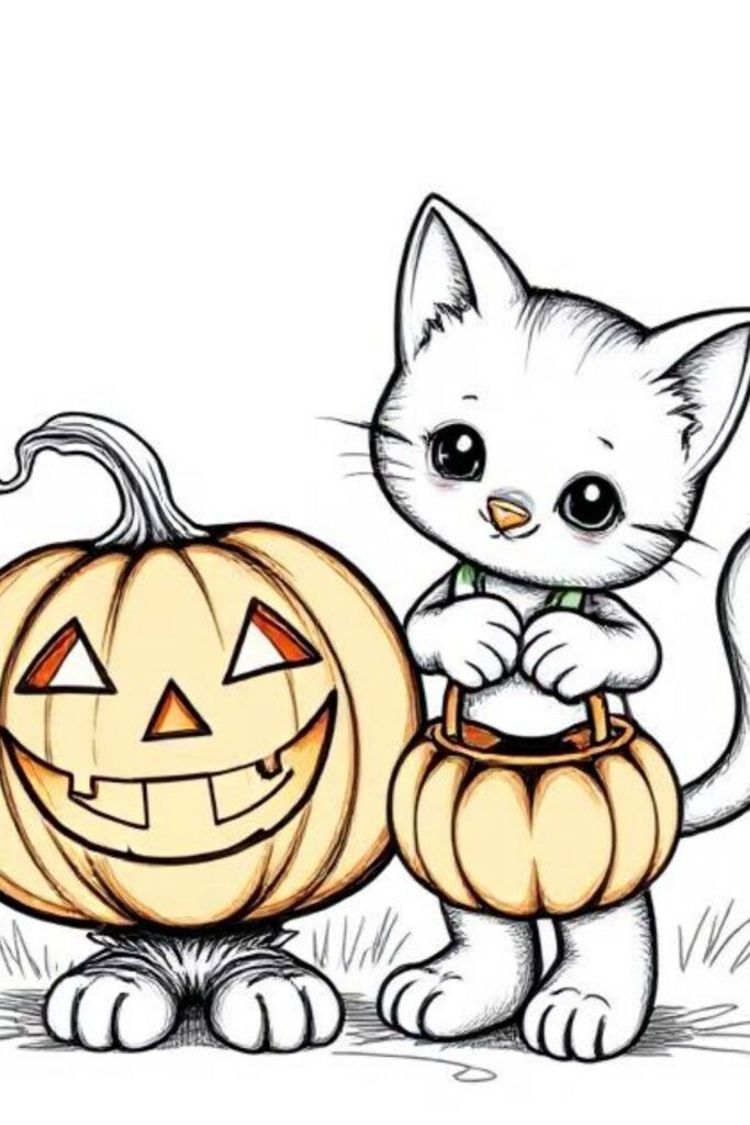 Kitty Coloring Pages