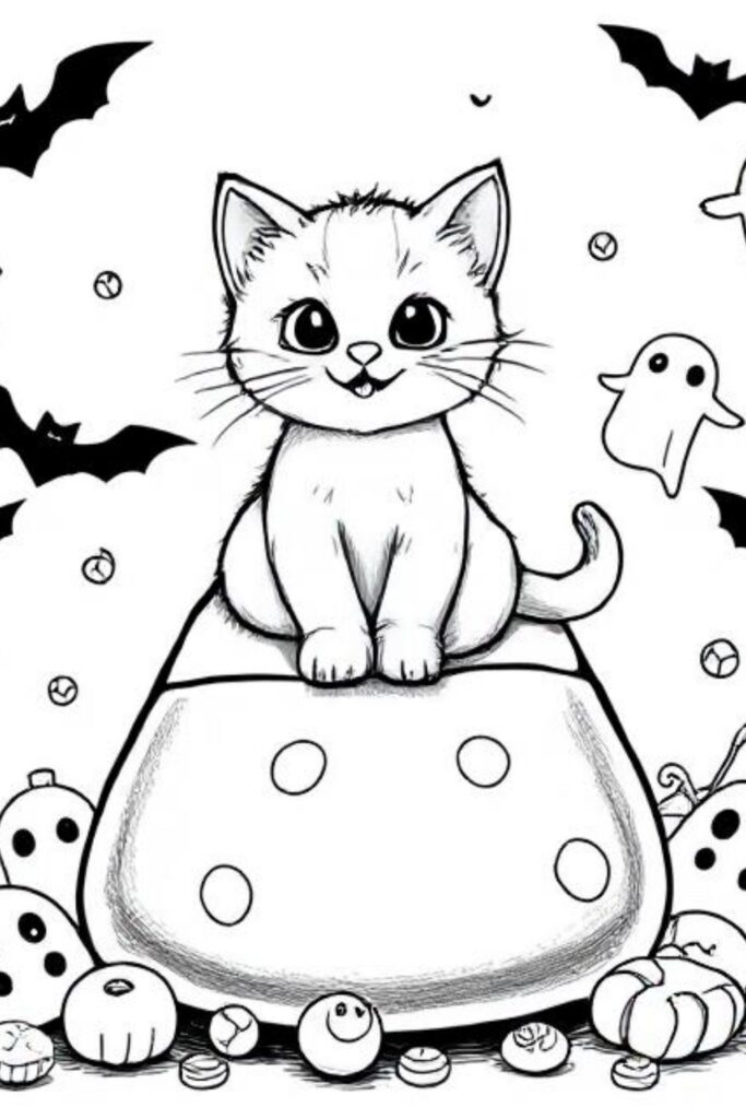 Kitty Coloring Pages
