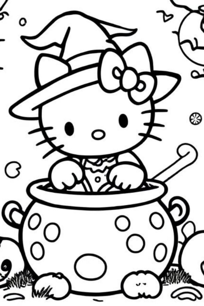 Kitty Coloring Pages