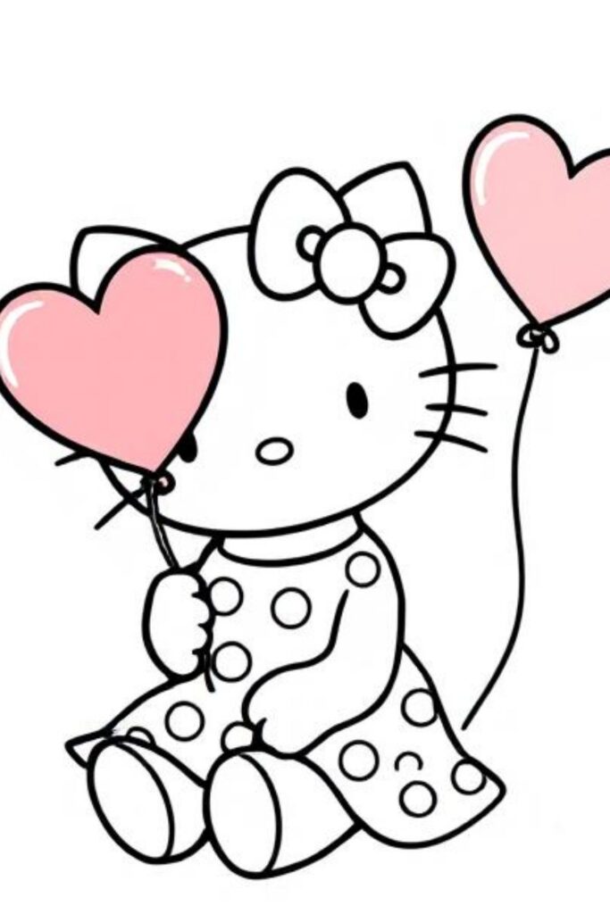 Kitty Coloring Pages (4)