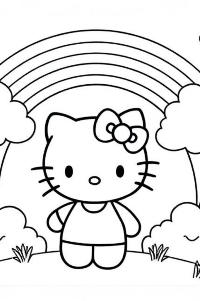 Kitty Coloring Pages (7)