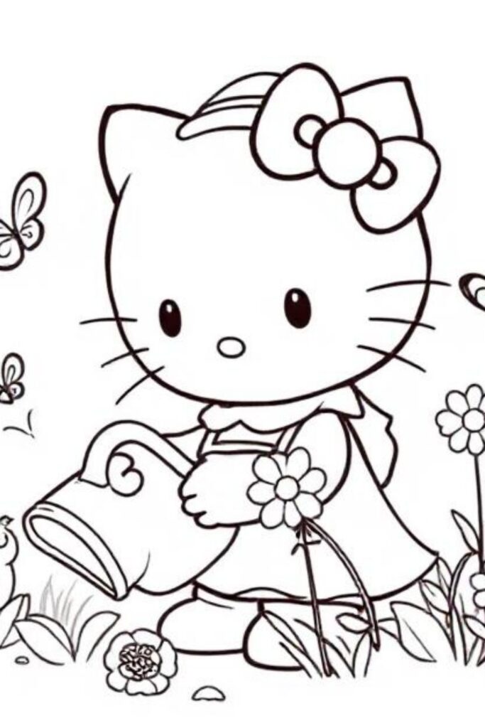 Kitty Coloring Pages