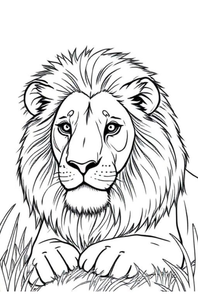 Lion Coloring Pages (10)
