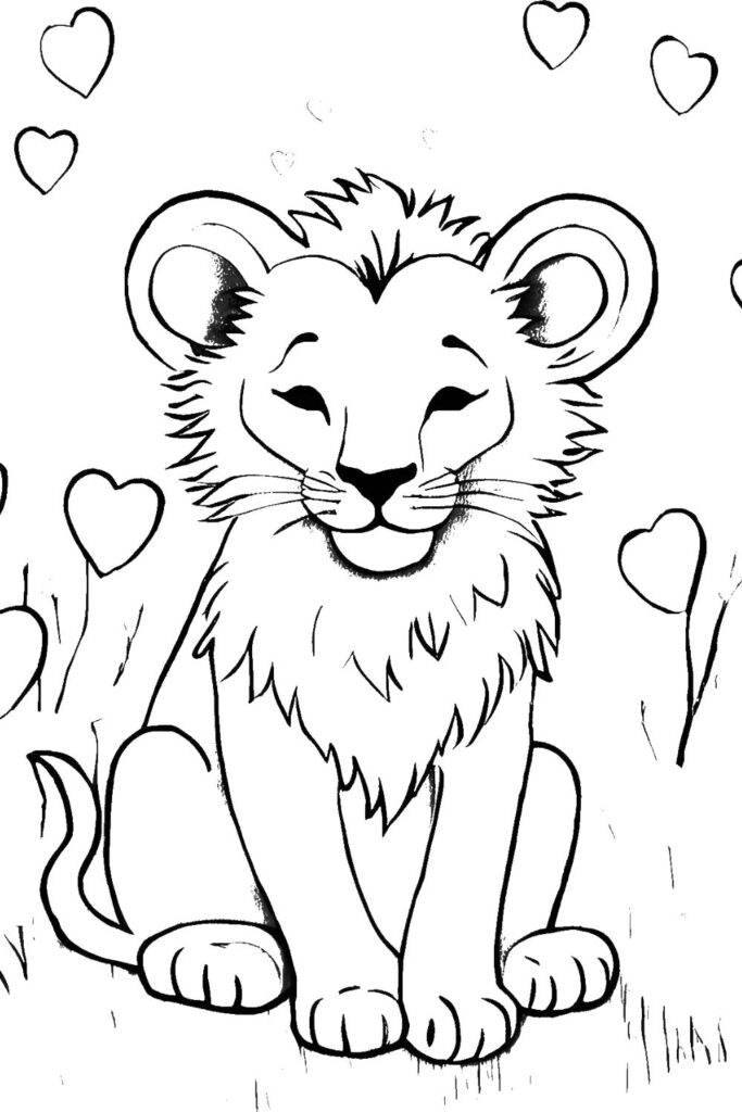 Lion Coloring Pages (4)