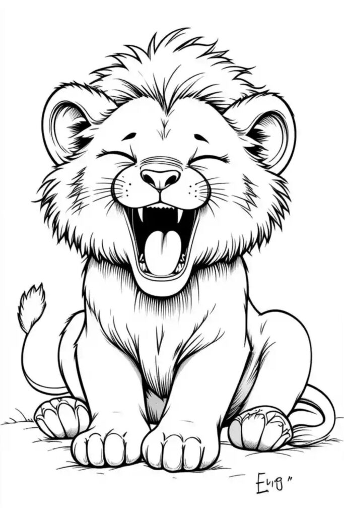 Lion Coloring Page