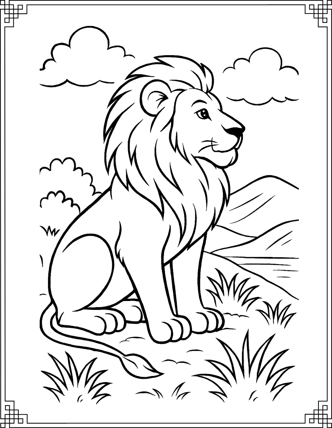 Lion Watching Valley
