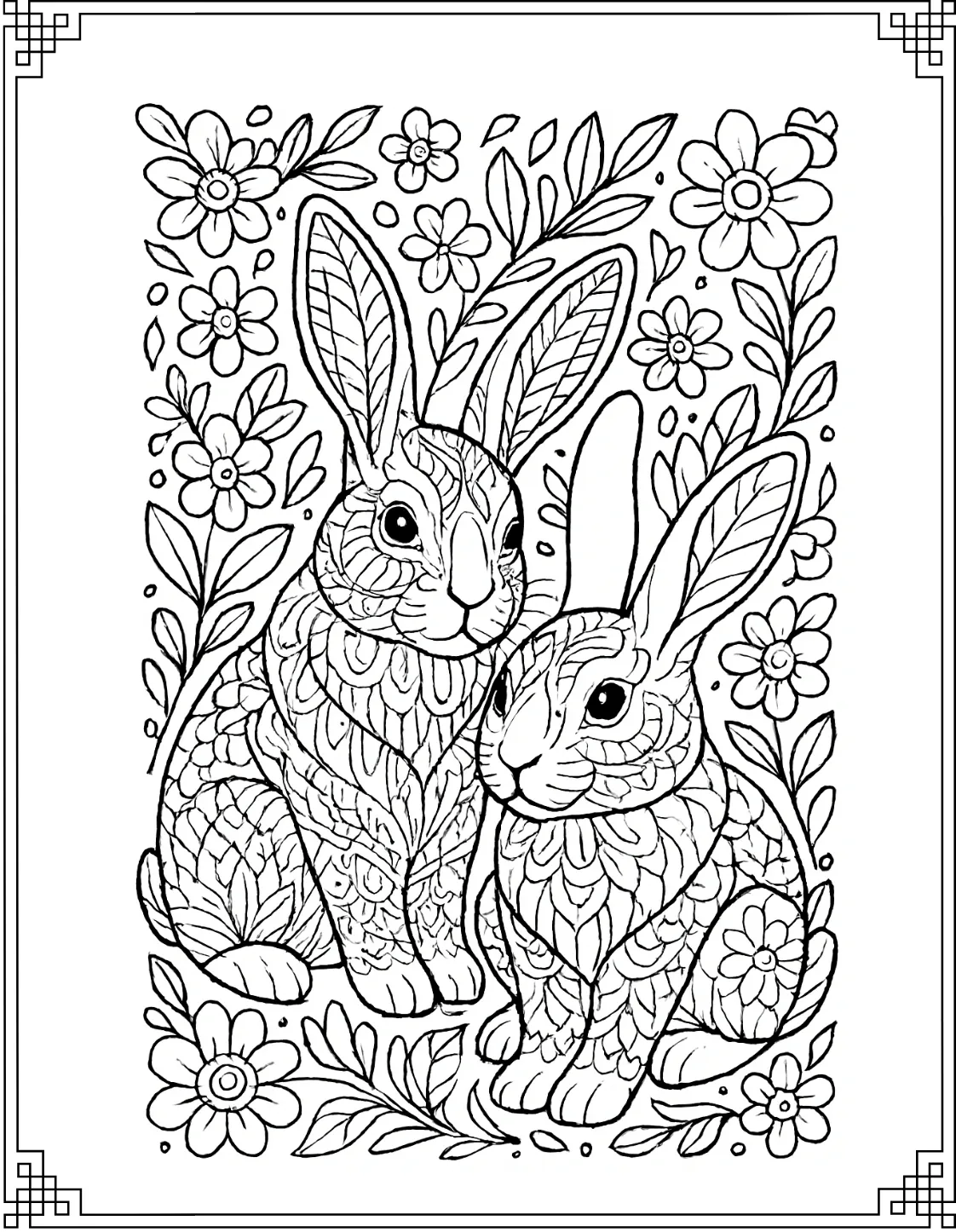 Patterned Rabbits Design