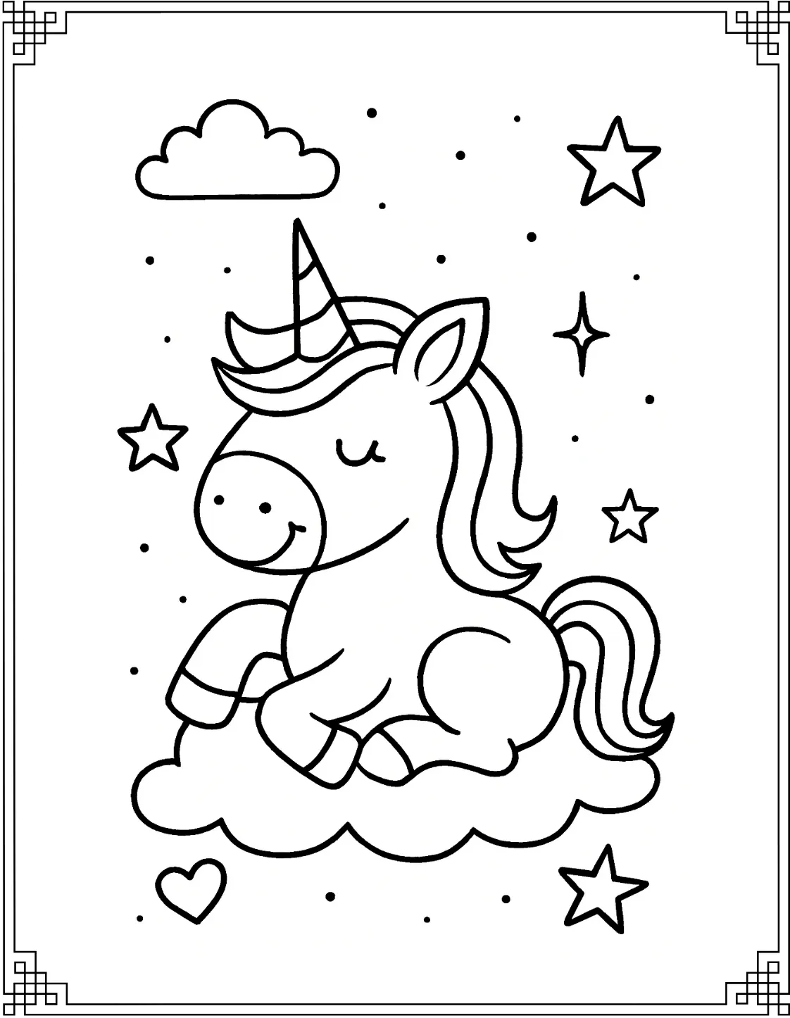 Relaxing Unicorn Scene