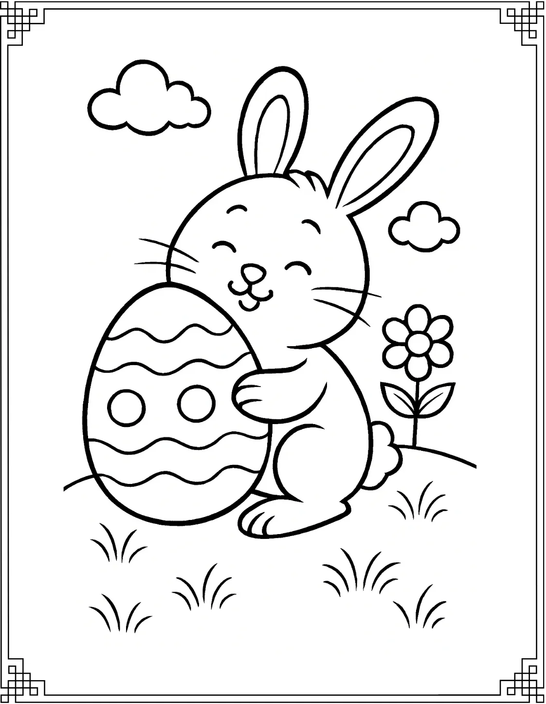 Shy Bunny Peeking Out