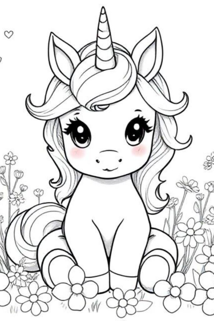 Unicorn Coloring Pages (1)