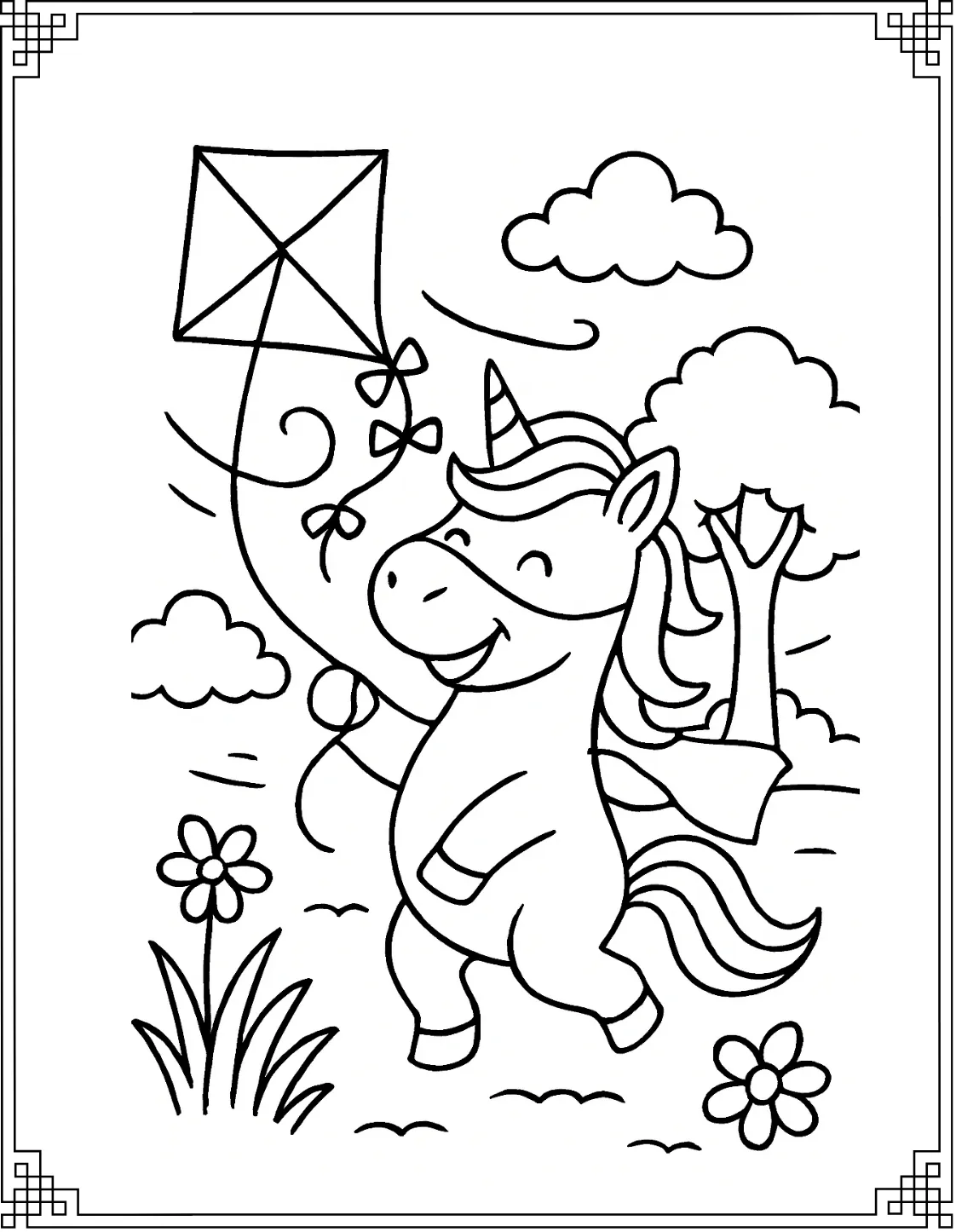 Unicorn Flying Kite