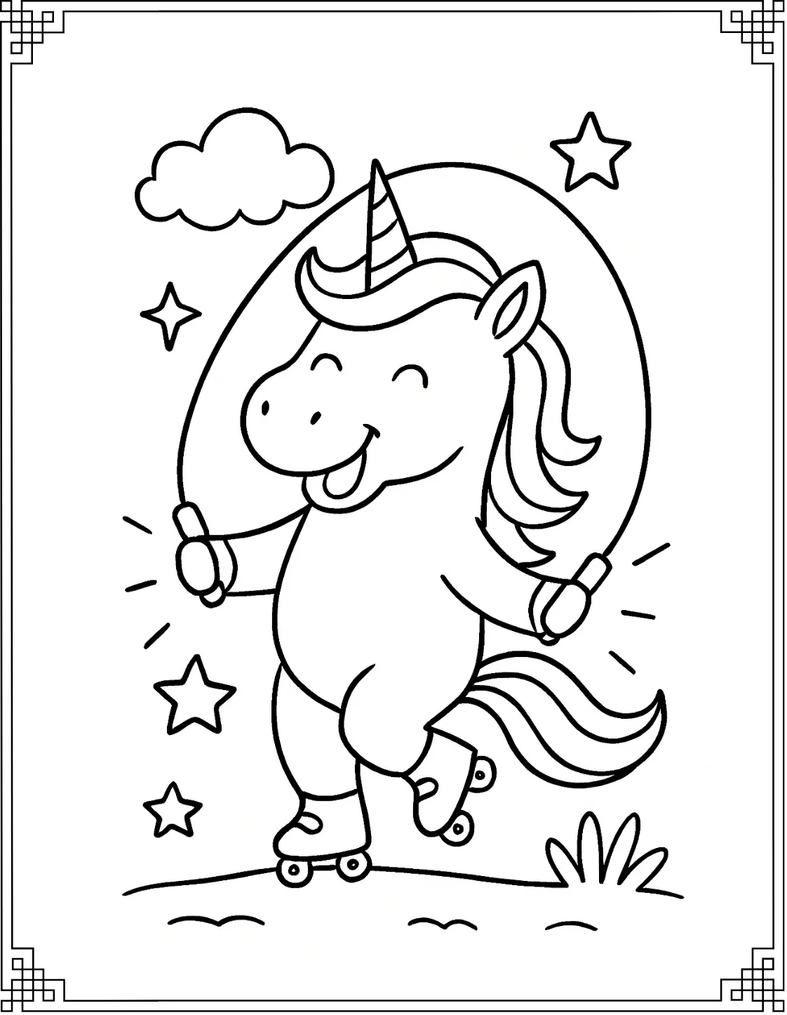 Unicorn Roller Skating