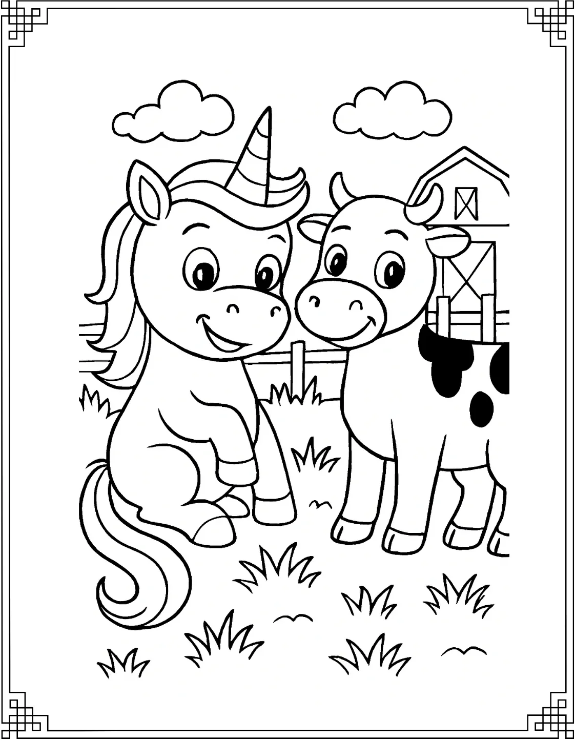 Unicorn and Cow