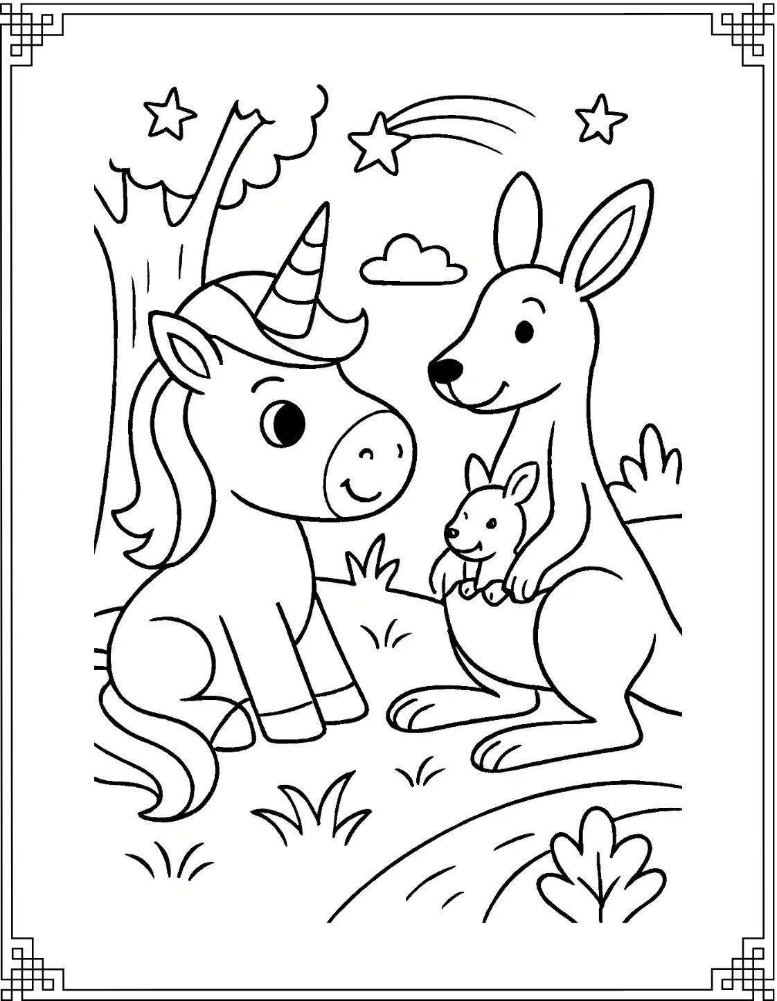 Unicorn and Kangaroo