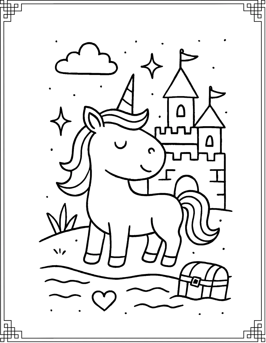Unicorn at Castle