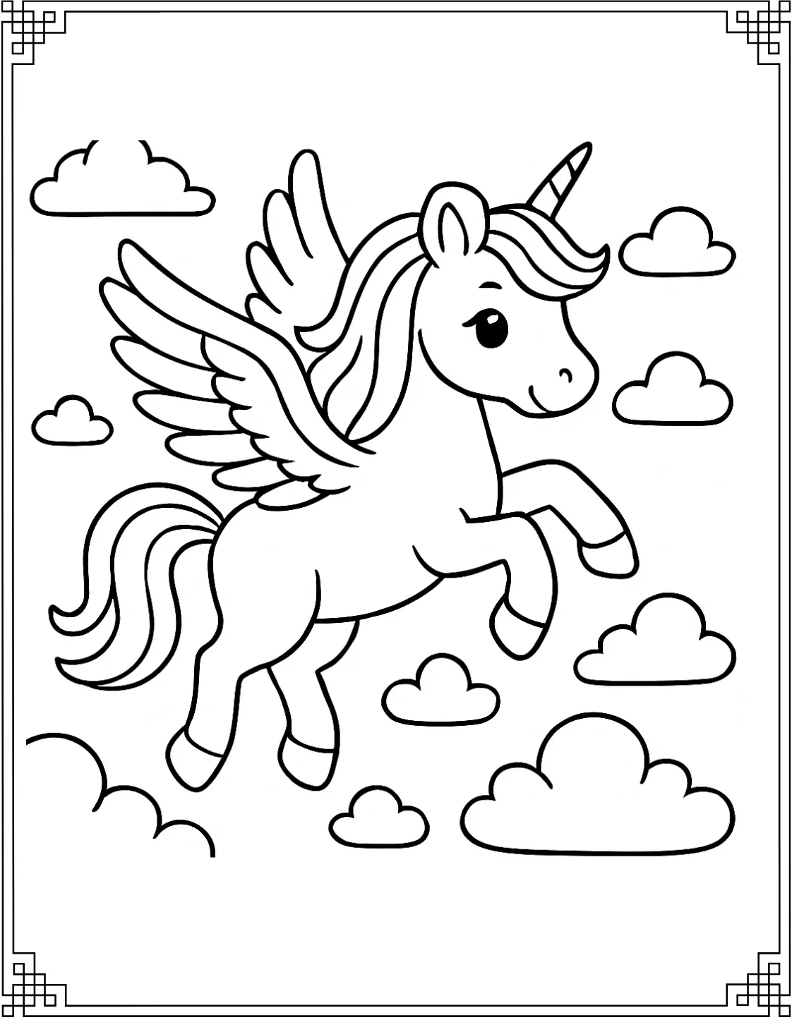 Unicorn in Clouds