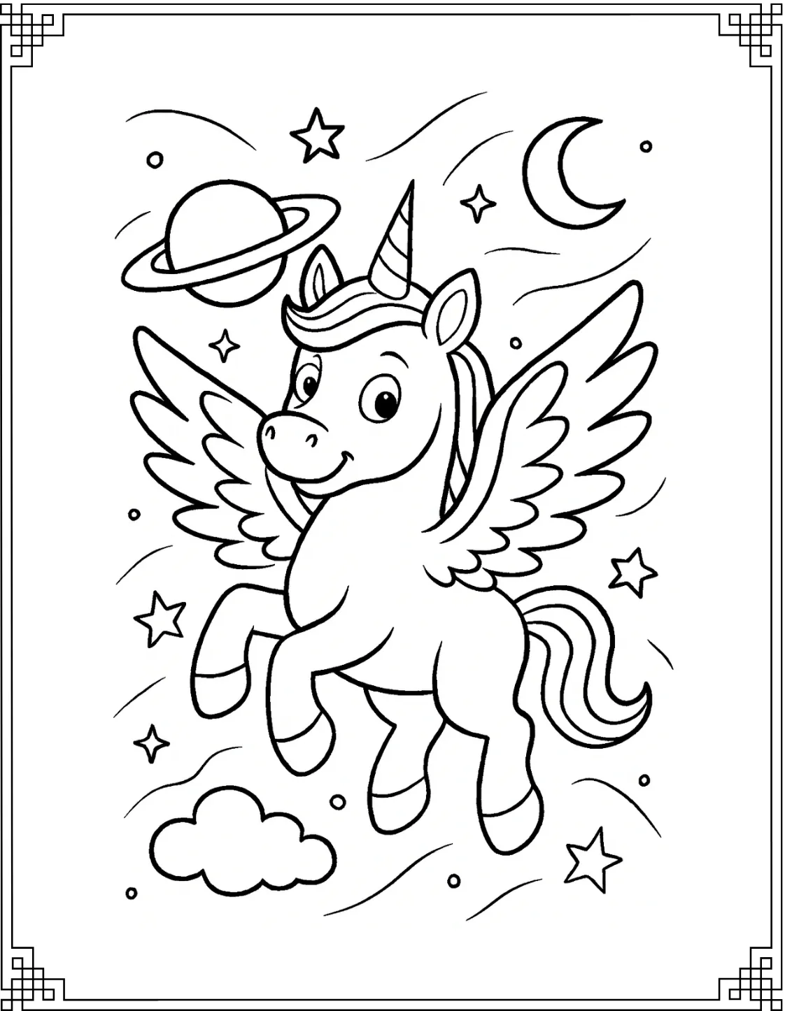 Unicorn in Cosmic Space