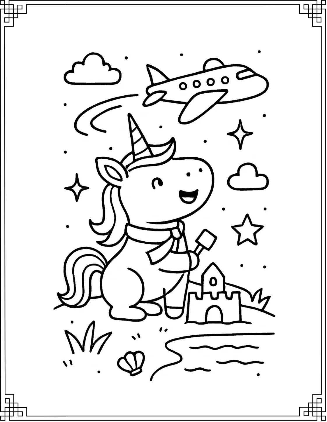 Unicorn with Airplane