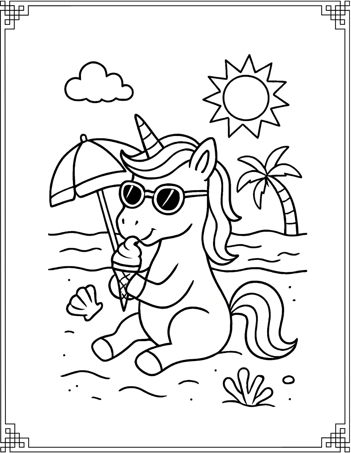 Unicorn with Ice-Cream